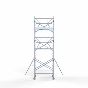 Standaard rolsteiger 135x190x7,2m werkhoogte enkele voorloopleuning