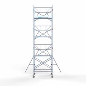 Standaard rolsteiger 135x190x8,2m werkhoogte enkele voorloopleuning