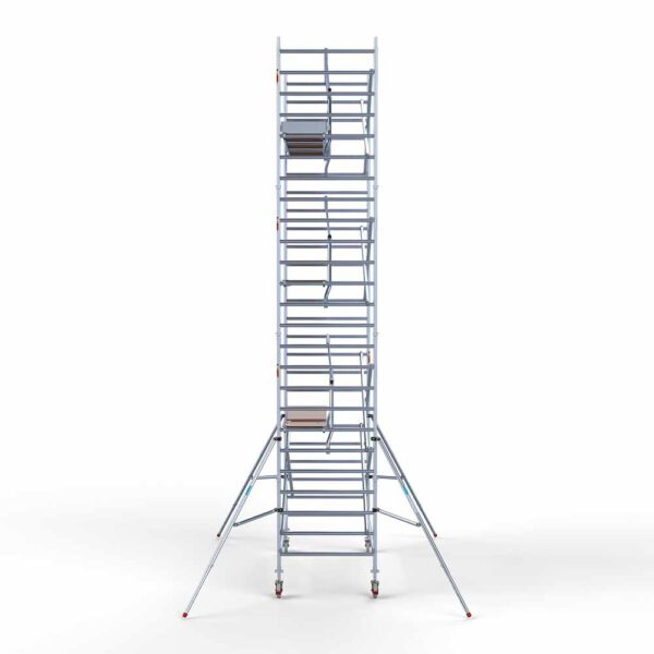 Ext. Standaard rolsteiger carbon vloer 135x305x8,2m werkhoogte enkele voorloopleuning - Afbeelding 3