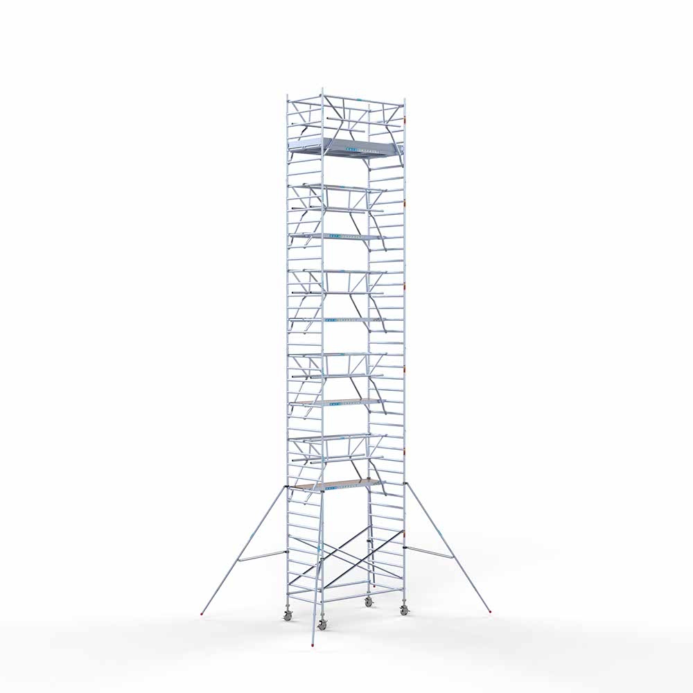 Ext. Standaard rolsteiger carbon vloer 135x250x13,2m werkhoogte dubbele voorloopleuning - Afbeelding 3