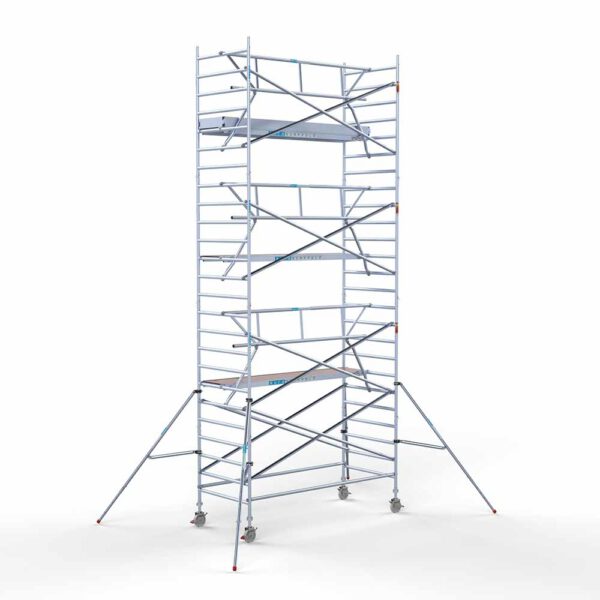 Ext. Standaard rolsteiger carbon vloer 135x305x8,2m werkhoogte enkele voorloopleuning - Afbeelding 2